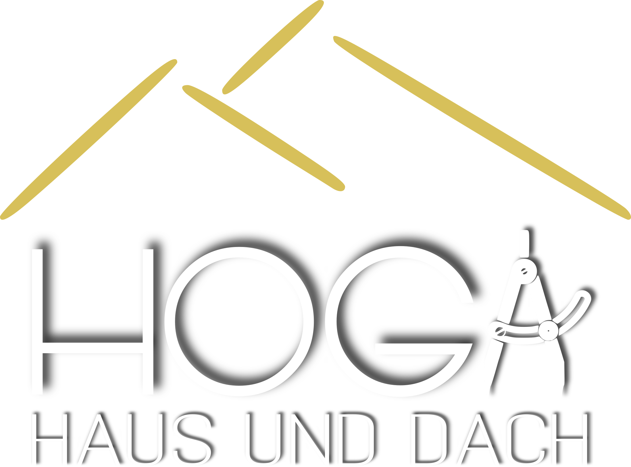 HOGA Haus und Dach Logo in heller Farbe
